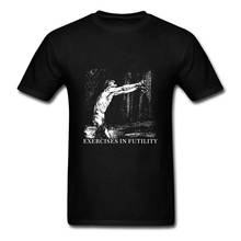 Exercício, efeito de nova qualidade, camiseta para homens, estampa, camiseta de metal preto, tamanho personalizado 2024 - compre barato