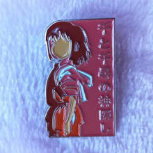 Chihiro-pin esmaltado Hayao Miyazaki, broche de estudio de cine Ghibli 2024 - compra barato