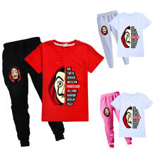 Salvador Dali Movie The House of Paper La Casa De Papel Party summer t-shirt + trousers Sportswear Money Heist Costume 2024 - buy cheap