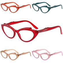 Boncamor-gafas de lectura con bisagra de primavera para mujer, lentes de lectura HD con ojo de gato, dioptrías + 0,5 + 2,0 + 4,0 + 6,0 2024 - compra barato