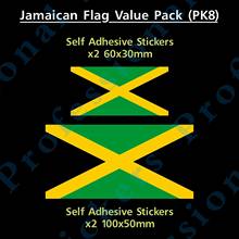 Adesivo jamaicano/jamaicano para bandeira-valor do pacote! -Adesivos de vinil à prova d'água, para van, carro, caminhão, marley, para motos 2024 - compre barato