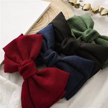 2021 Elegant big Linen Bow Hairclips for women Vintage Hairgrips girls knot Barrettes lady Hairpins barette Hair clip Accessorie 2024 - buy cheap