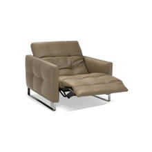 Cadeira de sala de estar em couro genuíno, poltrona reclinável elétrica moderna para móveis 2024 - compre barato