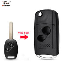 Dandkey 2/3 Buttons Modified Remote Flip Folding Key Shell Case Cover For Fit Honda CRV Accord Civic Pilot 2 Buttons 2007-2012 2024 - buy cheap