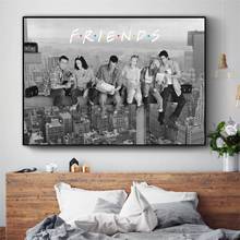 Amigos série de tv filme arte da lona impressão em tela pintura moderna imagem da parede decoração para casa quarto cartazes decorativos quadro cuadros 2024 - compre barato