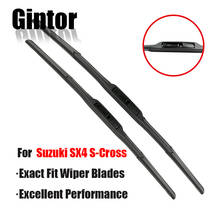 Gintor AUTO Car Wiper Front Wiper Blades Set Kit For Suzuki SX4 S-Cross 2013 - 2020 2019  Windshield Windscreen 26"14" 2024 - buy cheap