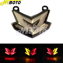 Motorcycle Smoke LED Taillight Tail Brake Stop Lamp Amber Indicator for Kawasaki Z800 Ninja ZX6R ZX-6R 636 Z125 2013-2017 Custom 2024 - buy cheap