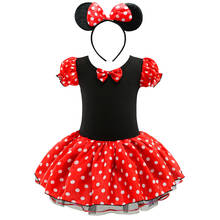 Hot Girls Mickey MiQi Party Cosplay Princess Dress Baby Girl Ballet Tutu Dress+ Headband Children Bow Polka Dot Dress Clothes 2024 - buy cheap