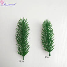10pcs Aisound Artificial pine needle fake flower branch DIY Christmas tree accessories decorative agreenery Christmas gift box 2024 - buy cheap