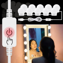 Hollywood Vanity Mirror Light USB LED 12V Makeup Lamp Wall Light Beauty 2 6 10 14 Bulbs Kit For Dressing Table Stepless Dimmable 2024 - buy cheap