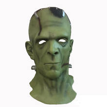 Máscaras de Halloween del Dr. Frankenstein, máscara de Cosplay de Horror, casco de látex, fiesta de Halloween de Navidad del científico, accesorios de disfraces 2024 - compra barato