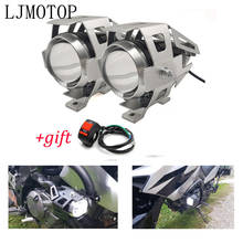 Motorcycle 12V LED Headlights Auxiliary Lamp U5 Spotlight Motorbike For Kawasaki KX 125 250 250 450 F 100 KLX 125 250 KDX125 2024 - buy cheap