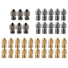 36Pcs 3D Printer Nozzles Extruder Nozzles for MK8 Ender 3, Hardened Steel,Stainless Steel,Brass Nozzle 0.4 Mm 1.75 Mm 2024 - buy cheap