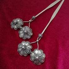 Miao-horquilla de estilo étnico para mujer, accesorio individual hecho a mano, de plata, Hanfu, flor de ciruelo, filigrana y rosa 2024 - compra barato