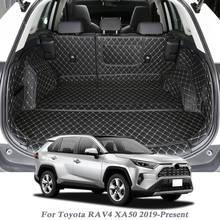 Alfombrilla de cuero PU para maletero de coche, forro trasero de carga para Toyota RAV4, XA50, 2019-presente, bandeja protectora, accesorios para coche 2024 - compra barato