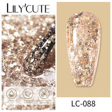 LILYCUTE 7ML Glitter Nail Gel Polish Sequins Semi-permanent UV LED Gel For Manicure Nail Art Design Base Top Coat Gel Varnishes 2024 - купить недорого