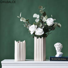 Креативная керамическая ваза в скандинавском стиле, ваза для цветов неправильной геометрической формы, керамическая ваза для сухих цветов, свадебное украшение, аксессуары для домашнего декора 2024 - купить недорого