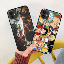 Цельный чехол для телефона с изображением японского аниме, Луффи Зоро, чехол для iphone 11 Pro Max Xs MAX XR X 6 6s 7 8 plus, мультяшный силиконовый чехол 2024 - купить недорого