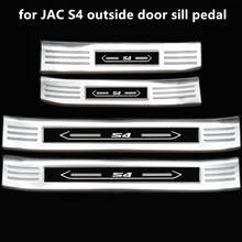 4PCS/Lot Car Stickers Stainless Steel Material for 2019 2020 JAC Refine S4 Accessories Door Sill Pedal Scuff Plate Cover 2024 - buy cheap