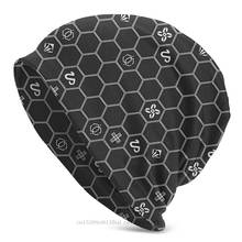 Corredores del tiempo Hex Clusters-gorro de punto para hombre y mujer, gorros de punto con diseño de los cazadores Titanes, ligero, Destiny 2 2024 - compra barato