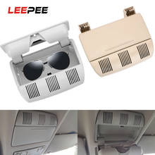 LEEPEE-caja de almacenamiento para gafas de sol de coche, accesorios para el techo, con Clip, para Skoda Octavia Fabia Roomster 1Z0868565E 2024 - compra barato