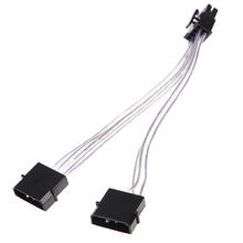 1 шт. кабель питания 4pin Molex IDE папа к 8 Pin мама PCI-E Y Molex IDE кабель питания медный адаптер соединитель 2024 - купить недорого