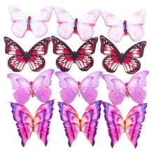 10Pcs/lot New Felt Fabric Patch Colorful Printed Butterfly Appliques Kids Headwear Garments Accessories DIY Decoration Material 2024 - buy cheap