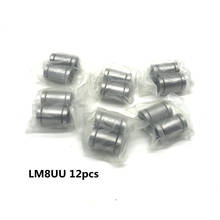 12pcs LM8UU 8*15*24mm CNC Linear Roller Motion Bushing Ball Bearing for 3D Printer 2024 - buy cheap
