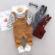 Conjunto de ropa informal para niño Y bebé, traje escolar, camiseta + Pantalones, ropa para niño de 1, 2, 3 Y 4 años, primavera e invierno 2024 - compra barato