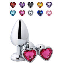 S/M/LAnal Beads Crystal Jewelry Round Butt Plug Stimulator Sex Toys Dildo Stainless Steel Anal Plug For Gay Couple anal plug 2024 - buy cheap
