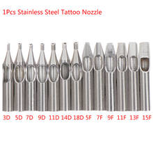 Kit de puntas de tatuaje de acero inoxidable 304, punta de diamante para agujas de tatuaje, maquillaje permanente, alta calidad, 1 ud. 2024 - compra barato
