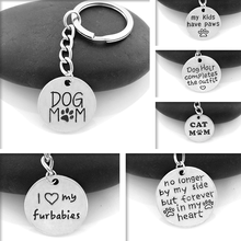 Vintage 6 Style Dogs Key Chain For Women Men Pet Dog Keychains Cute Keyring Christmas Gift For Lover 2024 - buy cheap