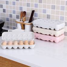 Caja de plástico para almacenamiento de huevos, contenedor de alimentos para huevos crujientes, herramienta familiar, organización y accesorios de cocina, 12 cuadrículas 2024 - compra barato