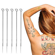 Agulhas para tatuagem profissional, agulhas descartáveis rl rm rs m1 para pistola de tatuagem, kit de tatuagem, suprimentos para tatuagem, agulhas de piercing, 5 peças 2024 - compre barato