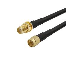 1pç 1m-15m sma conector macho para sma fêmea, conector de cabeça de antena 50 ohm rf cabo de extensão lmr200, fio de rabo de porco 2024 - compre barato