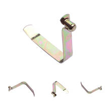 Flat metal clips V Shape Touch Button Spring   push button lock metal pole clamp 2024 - buy cheap