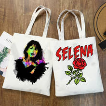 Selena Quintanilla de Estilo Vintage para mujer, bolso de hombro, informal, de lona, elegante 2024 - compra barato