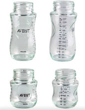 Original AVENT Natural Glass Bottle Accessory Avent Baby Feeding Bottle 4 oz 120ml 8oz 240ml 2024 - купить недорого
