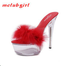 Mclubgirl sandálias plataforma stiletto super altas de 15cm, sapatos de cristal para casamento, sandálias de cristal lfd, novo, 2020 2024 - compre barato