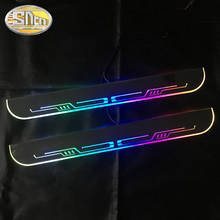 Custom Logo Colorful Acrylic Dynamic LED Welcome Pedal Car Scuff Plate Pedal Trim Door Sill For Audi TT 2024 - buy cheap