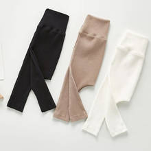 Calças compridas de algodão para bebês recém-nascidos, estilo coreano, calças para outono, calças para crianças, leggings para meninas 2024 - compre barato