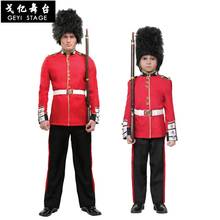 Disfraz de Halloween para niños, uniforme de la Guardia Real Británica, disfraz de soldado americano, uniforme de actuación para fiestas 2024 - compra barato