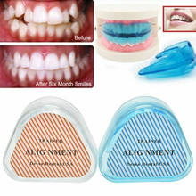 Corretor dental ortodôntico, 2 caixas de silicone macio + silicone duro retentor de dentes cintas ortodônticas, protetor de boca, bandeja de dentes 2024 - compre barato