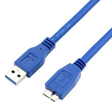 Cable convertidor USB 0,5 tipo A Micro B de 3,0 m, Cable de sincronización de datos para disco duro externo HDD 2024 - compra barato