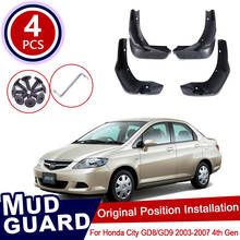 4Pcs Set for Honda City GD8 GD9 2003~2007 Car Mud Flaps Mudguard Splash Guards Fender Mudflaps Flap Accessories 2004 2005 2006 2024 - buy cheap