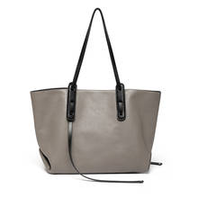 Nesitu New Grey Black Brown Blue Roomy A4 Genuine Leather Women Handbag Lady Shoulder Bag Tote Female High Quality M1312 2024 - buy cheap