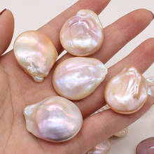 Natural Pink Baroque Freshwater Pearl Bead Charms Loose Bead for Jewelry Necklace Bracelet Accessories Making Size 25-35mm 2024 - buy cheap