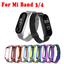 Metal Stainless Steel Strap For Xiaomi Mi Band 4 Wrist Strap For Xiaomi Miband3 Bracelet For Mi Band 4 Strap Wristbands Pulseira 2024 - buy cheap