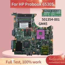 Placa-mãe gm45 ddr2 para laptop hp probook 501354 s, placa-mãe para notebook, 6530-001 2024 - compre barato