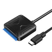 Adaptador de disco duro SATA a USB C, Cable USB 3,1 tipo C a 2,5, 3,5 pulgadas, convertidor externo para HDD, SSD, transferencia de datos, 0,4 m 2024 - compra barato